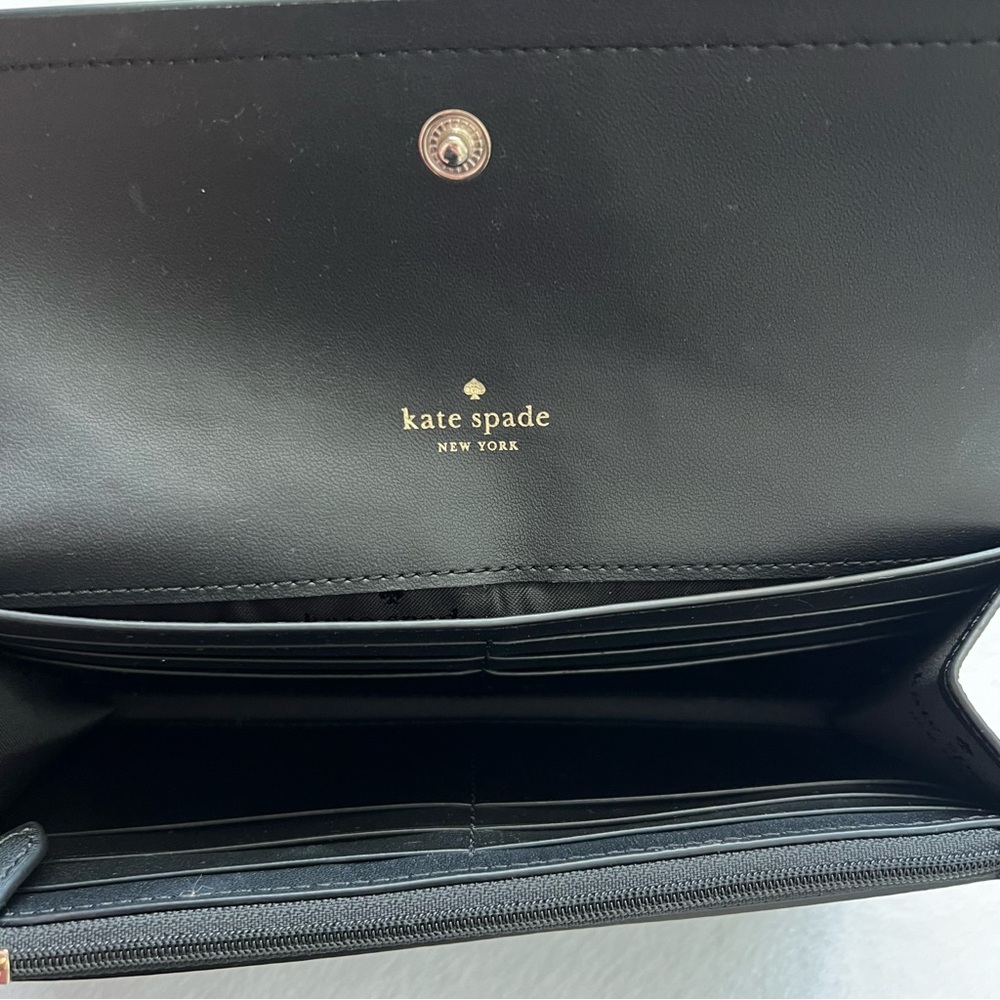 Kate Spade Rosie Flap Wallet - Black - Picture 10 of 13